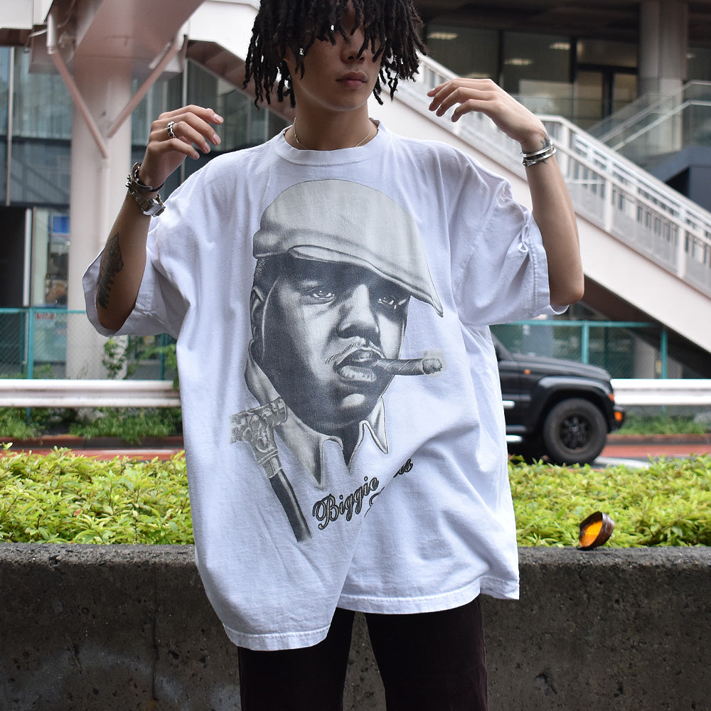 90's~ The Notorious B.I.G./ノトーリアス・B.I.G. オーバープリント Rap Tee 220716H