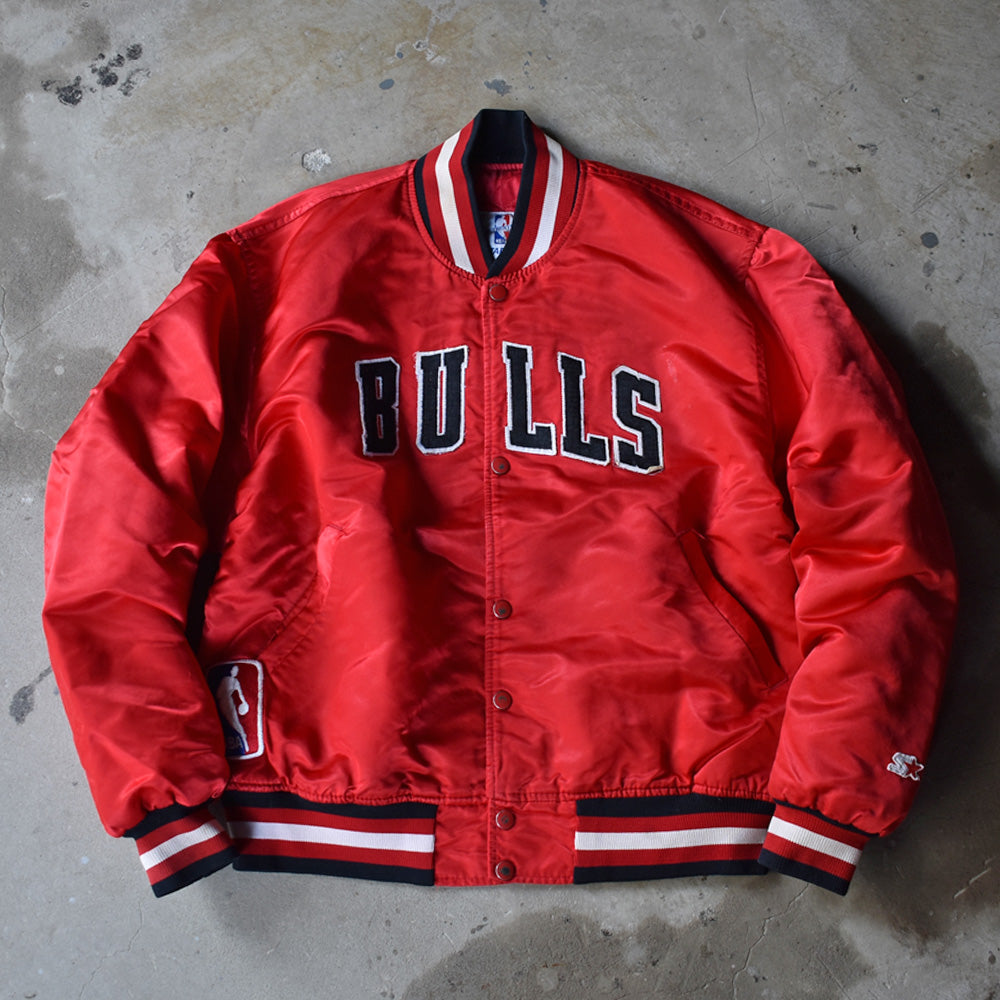 80's STARTER "NBA Chicago Bulls" ナイロン アワードジャケット USA製 230401