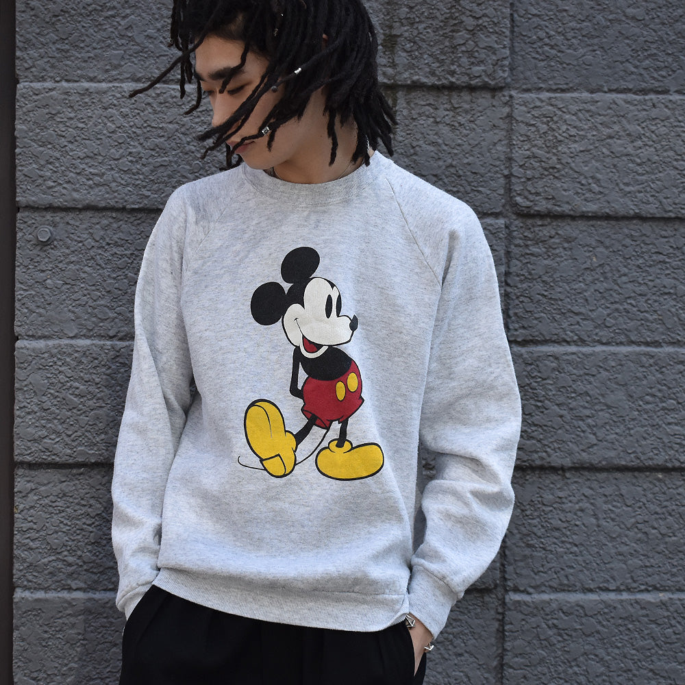 80’s Disney “Mickey” キャラクター スウェット USA製 230306H