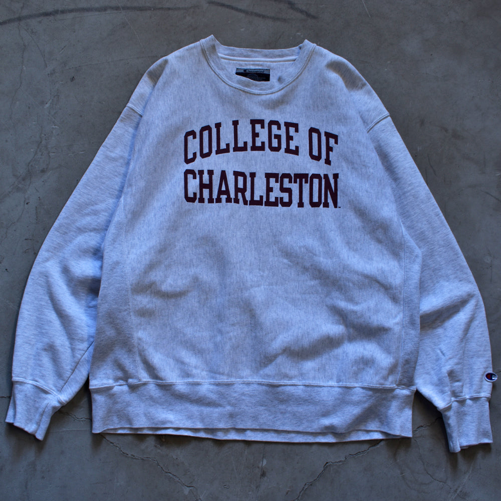 Y2K Champion/チャンピオン “College of Charleston” 2段プリント RWスウェット 221128