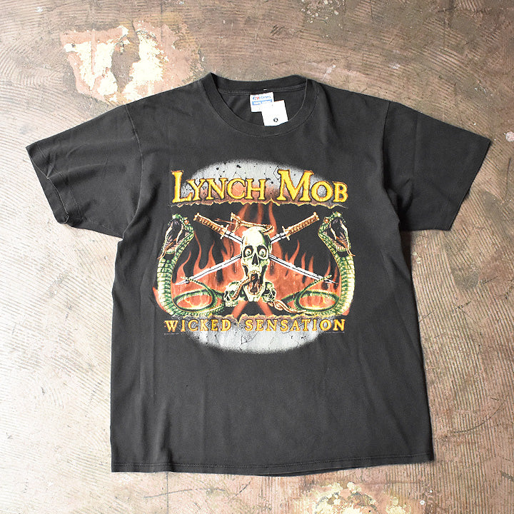90's　Lynch Mob/リンチ・モブ　"Wicked Sensation"ワールドツアーTシャツ　コピーライト入り　USA製　