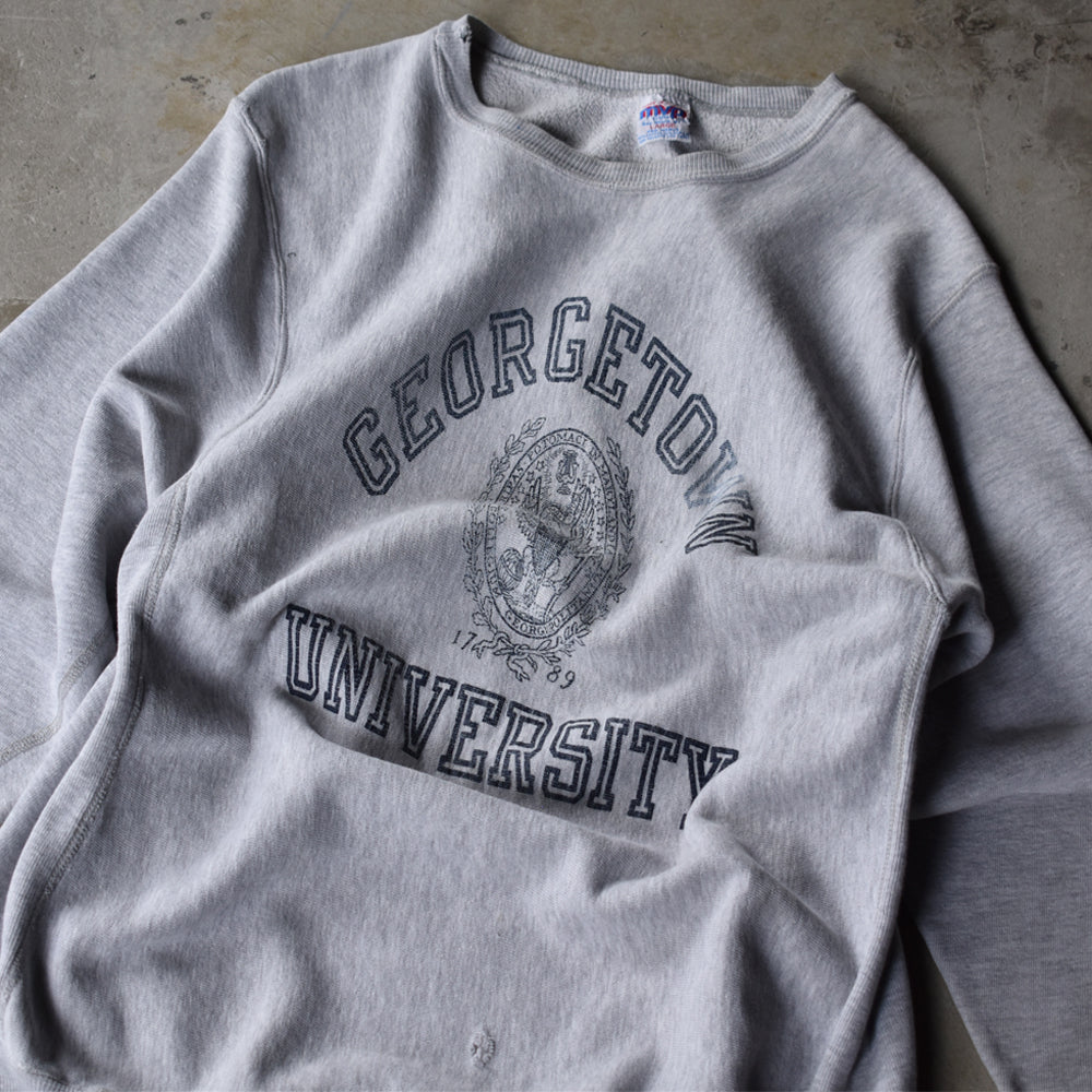 90’s mvp “Georgetown University” 雰囲気◎ リバースタイプ スウェット USA製 230125