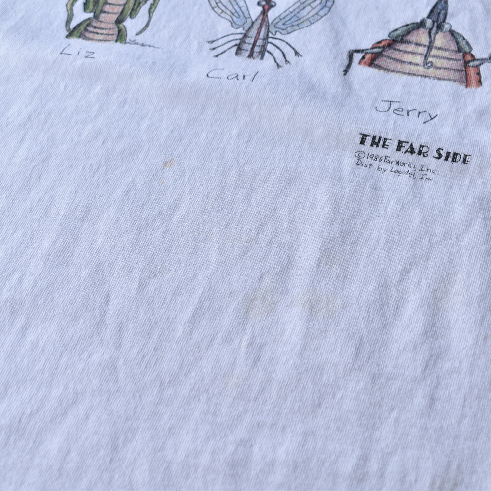 80's THE FAR SIDE “Know Your Insects” アート Tee USA製 220710