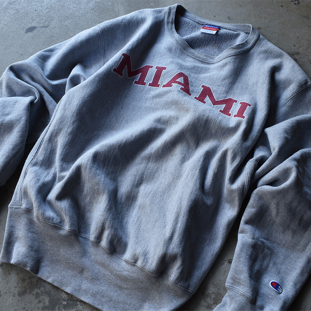 Y2K Champion/チャンピオン “MIAMI” カレッジプリント RWスウェット 220926