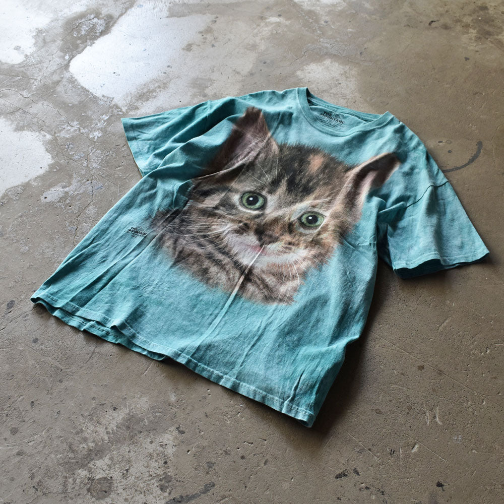 THE MOUNTAIN/ザ マウンテン “Cat” ネコ アニマルプリント Tシャツ 
