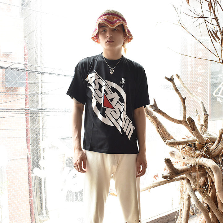 90's デッドストック! Assassin "Note Mon Nom Sur Ta Liste !" ラップ Tシャツ