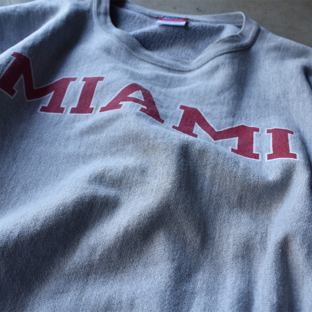 Y2K Champion/チャンピオン “MIAMI” カレッジプリント RWスウェット 220926