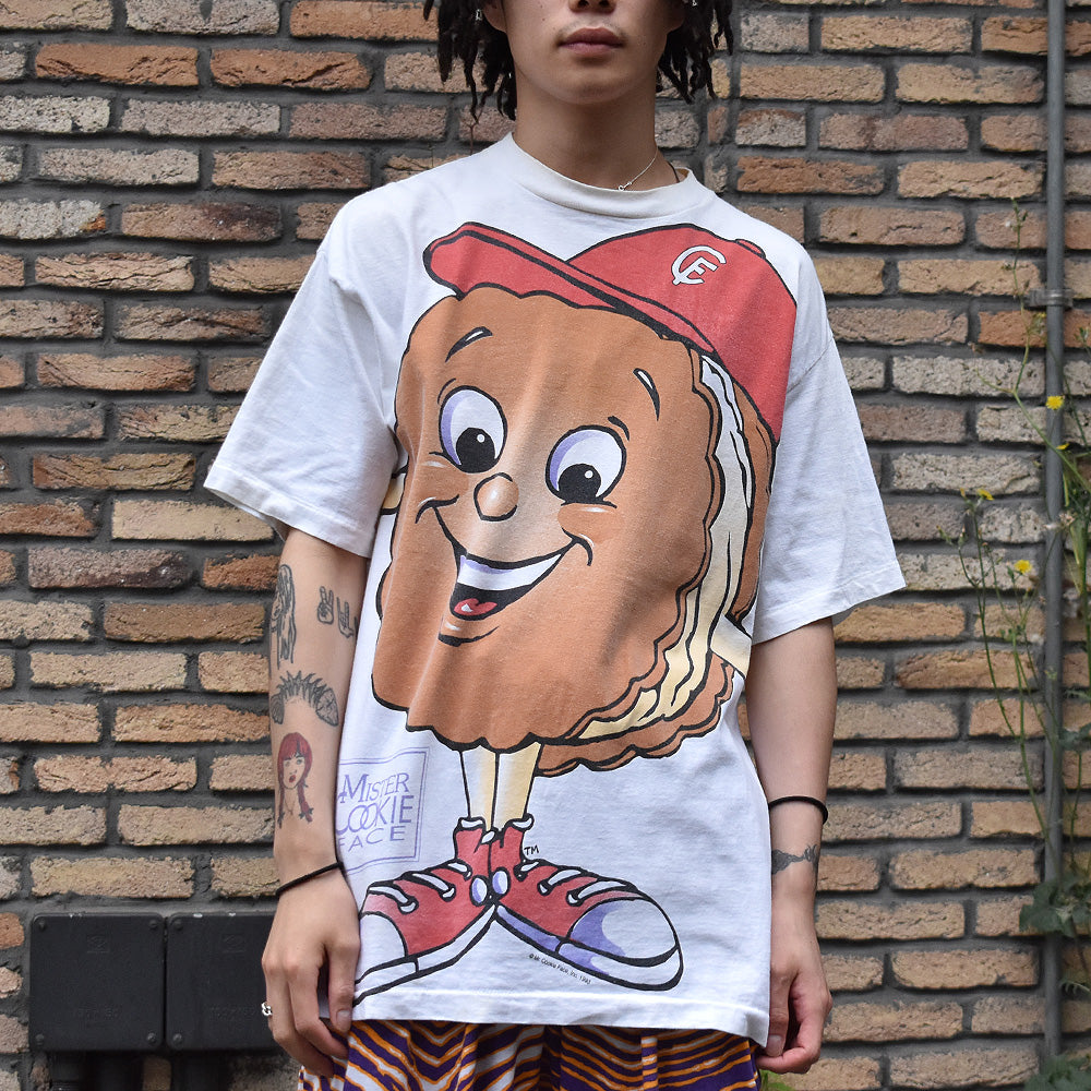 90’s Mister Cookie Face AOP! 企業 キャラ Tシャツ USA製 220617H