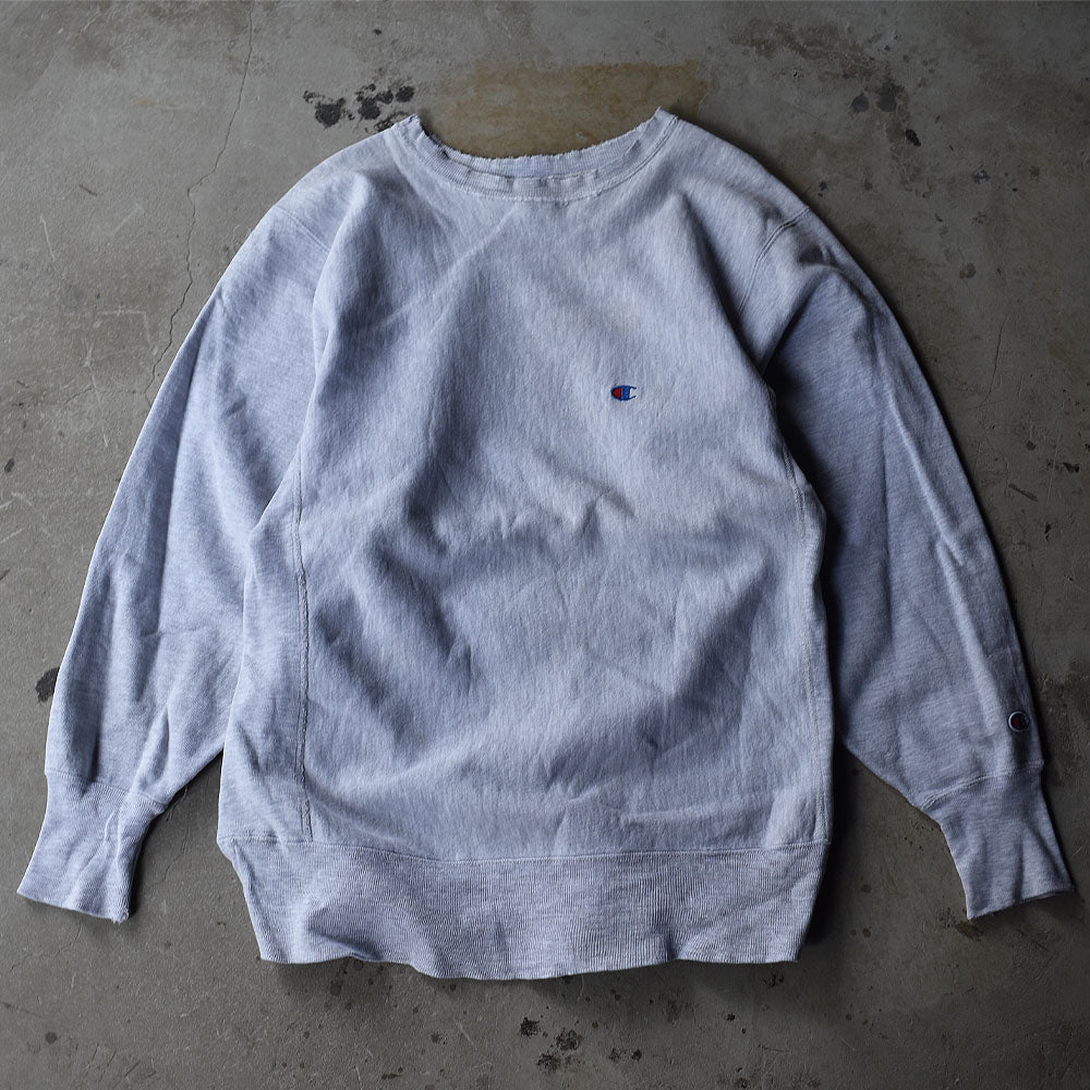90's Champion/チャンピオン 無地 GRY RWスウェット USA製 221203H