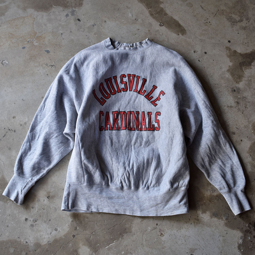 90's LOGO 7 “Louisville Cardinals” 2段プリント リバースタイプ スウェット 230305