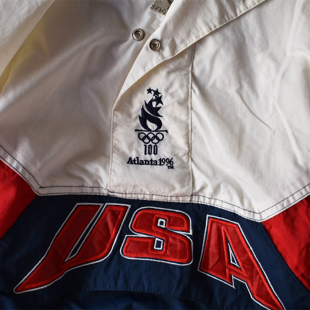90’s STARTER Atlanta Olympics USAチーム プルオーバー ナイロンジャケット 221107