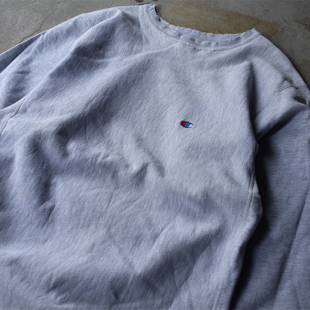 90's Champion/チャンピオン 無地 GRY RWスウェット USA製 221203H