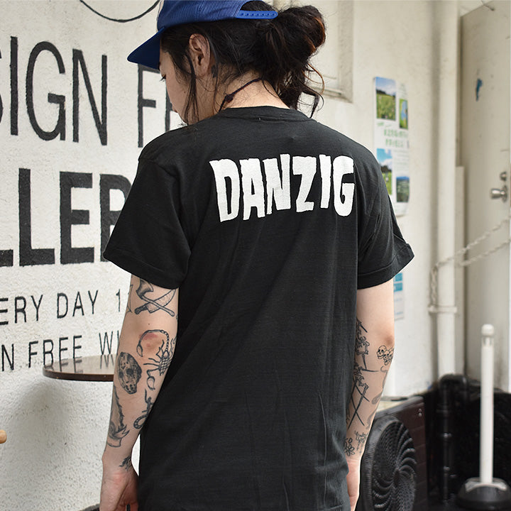 80's Danzig/ダンジグ "Danzig" Tシャツ Def Americanレコードライセンス入り