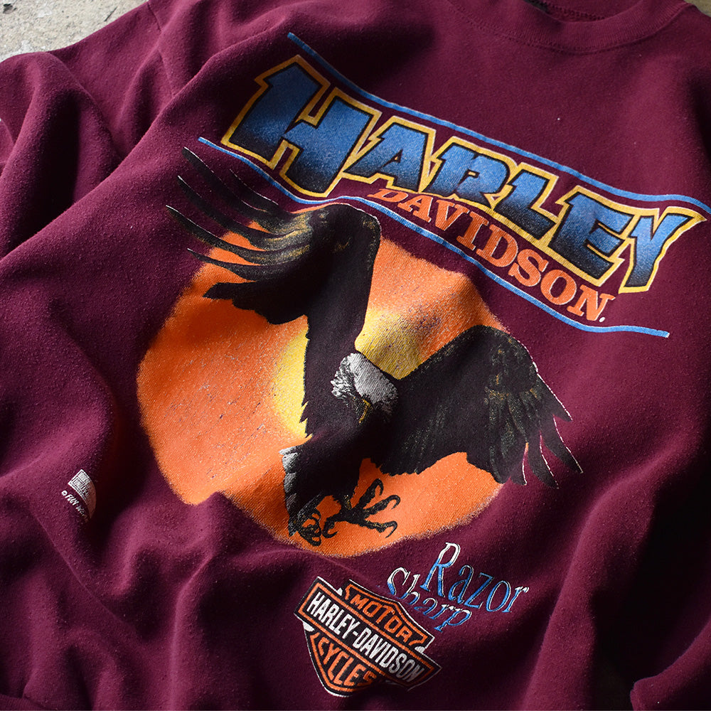 90’s Harley-Davidson イーグル スウェット USA製 221001H