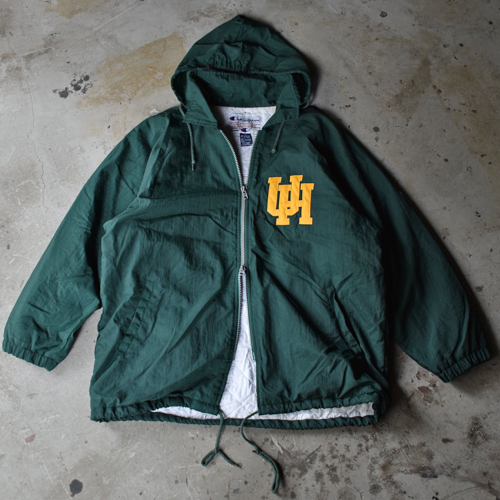 90's Champion “PIONEERS” 中綿入り フード ナイロンジャケット 221123H