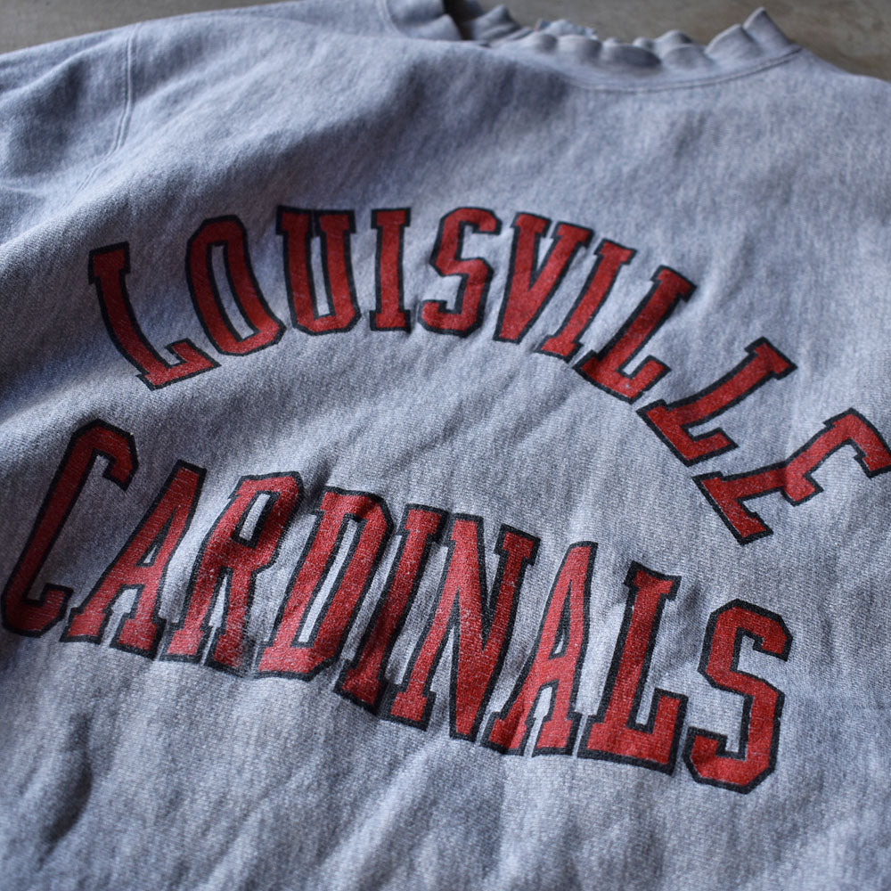 90's LOGO 7 “Louisville Cardinals” 2段プリント リバースタイプ スウェット 230305