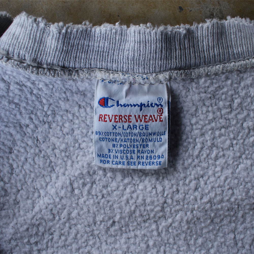 90's Champion/チャンピオン 無地 GRY RWスウェット USA製 221203H