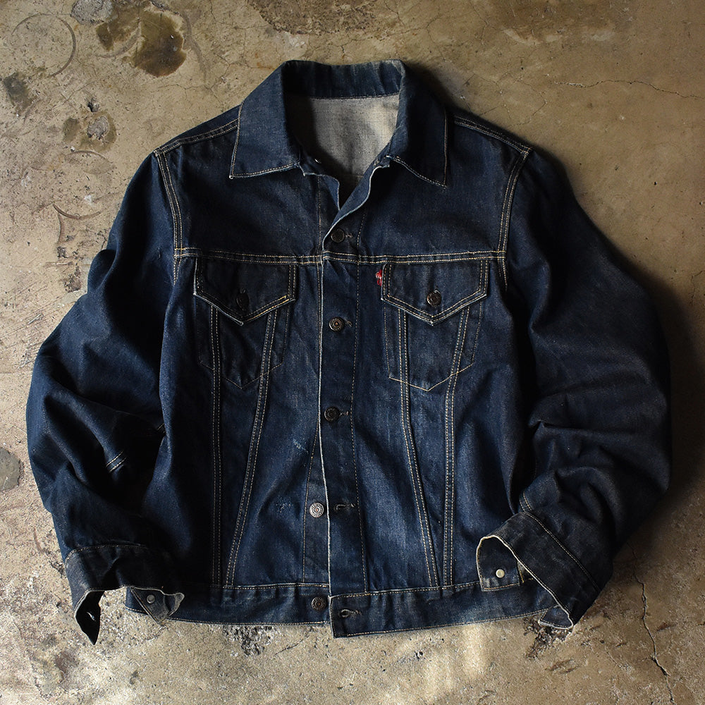 60's LEVI'S/リーバイス 真っ紺！ 557 3rdデニムジャケット 230404H ...