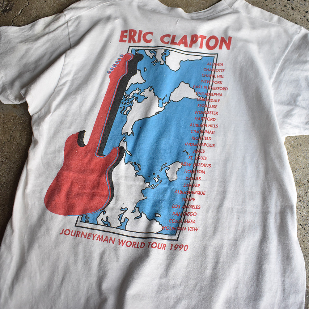 90's　ERIC CLAPTON/エリック・クラプトン　"Journeyman" World Tour Tee　230420H