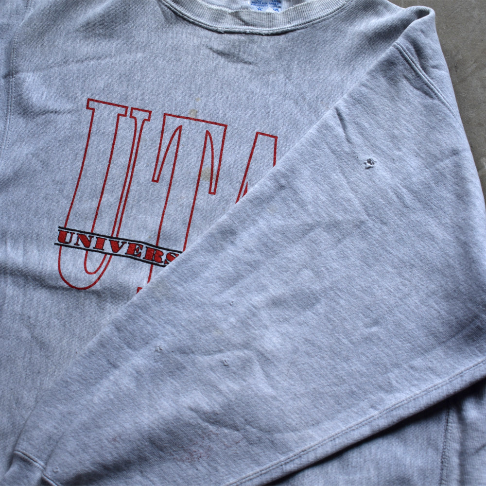 90's Champion/チャンピオン “University of Utah” RWスウェット USA製 221013H