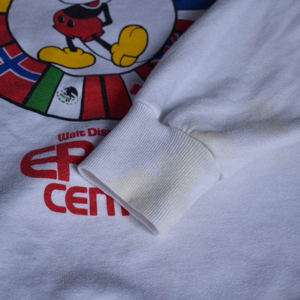 80's Disney/ディズニー ”EPCOT CENTER” ラグラン スウェット USA製 230324