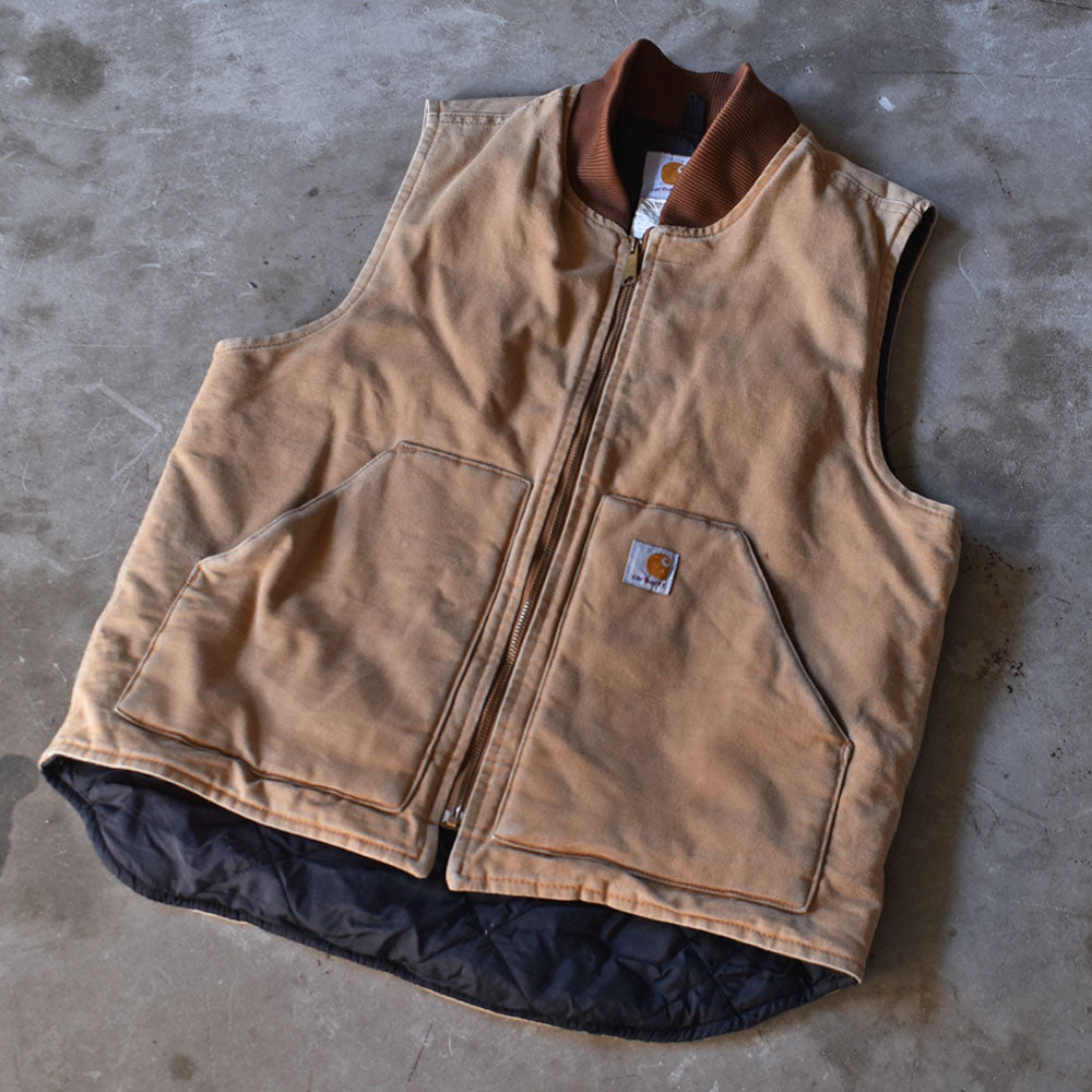 カーハートcarhartt ベスト キルティングライナー ダックベスト季節感