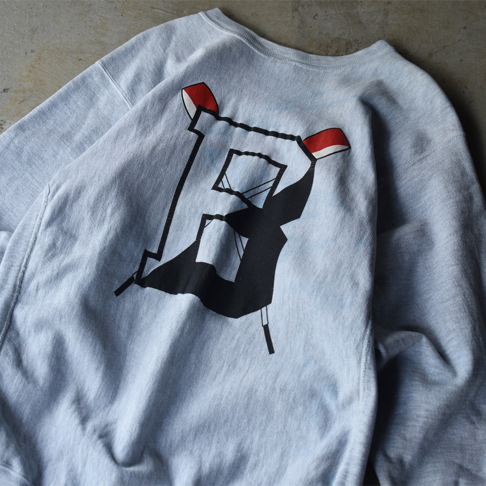 90's Champion/チャンピオン "BOSTON CREW" 両面プリント! RWスウェット 220821