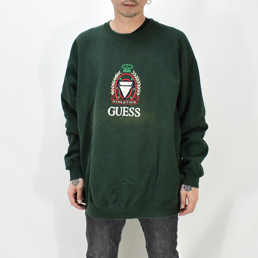 90’s GUESS 刺繍ロゴ スウェット USA製 250405