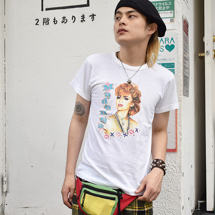80's Madonna ロック Tシャツ Euro製 210809H