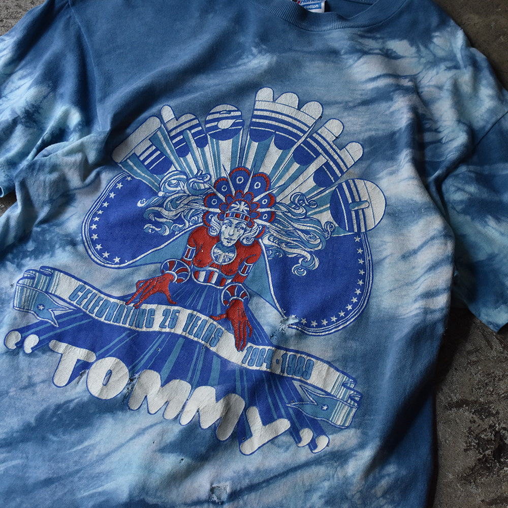 80's　The Who "TOMMY" Celebrating 25 years タイダイTee　220607H