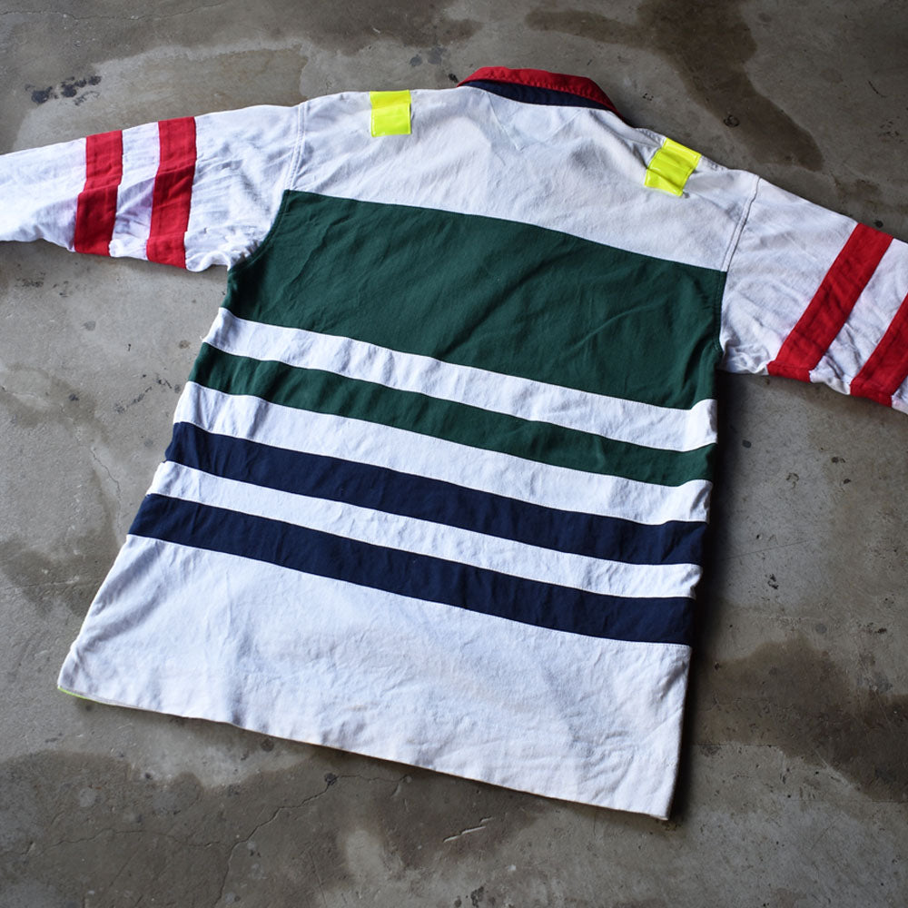 90's TOMMY HILFIGER “SAILING GEAR” スウェット ラグビージャージ 230308H