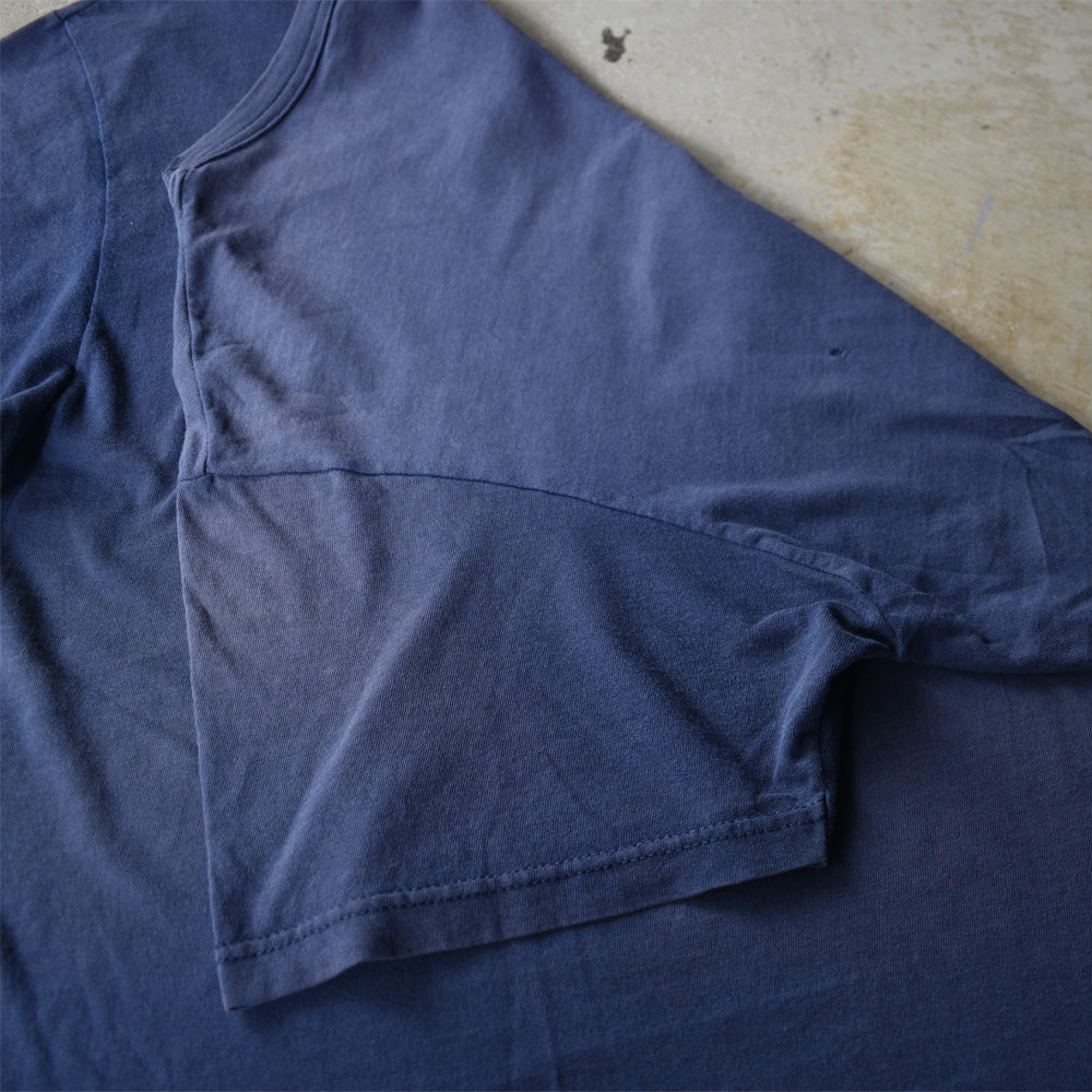 90's Fruit of the Loom/フルーツオブザルーム 無地 NVY Pocket Tee USA製 220901