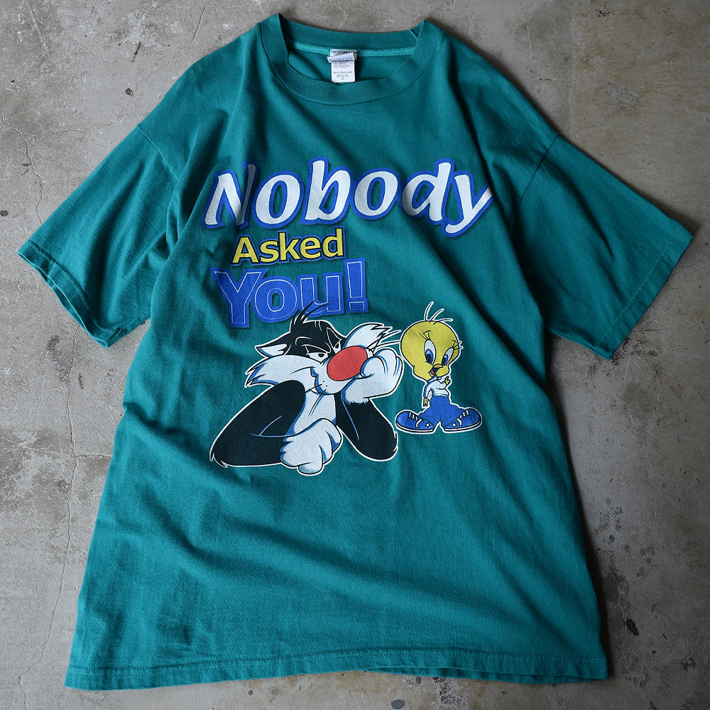 Y2K Looney Tunes/ルーニー・テューンズ “Nobody Asked You!” Tee USA製 220731