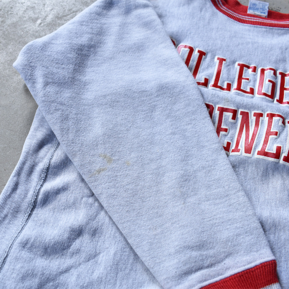 90’s Champion “COLLAGE OF ST.BENEDICT” 配色リブ RWスウェット USA製 221004