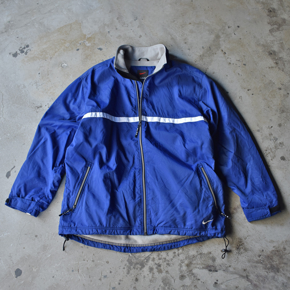 90s NIKE NYLON FLEECE JACKET