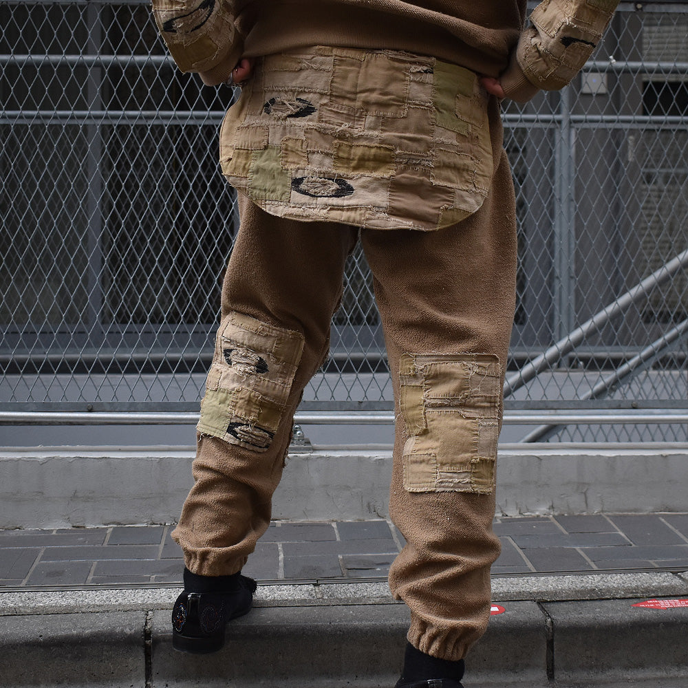 blackmeans "Boro" ツギハギ ケツアテ スウェットパンツ 945-78GP194-1 230304H
