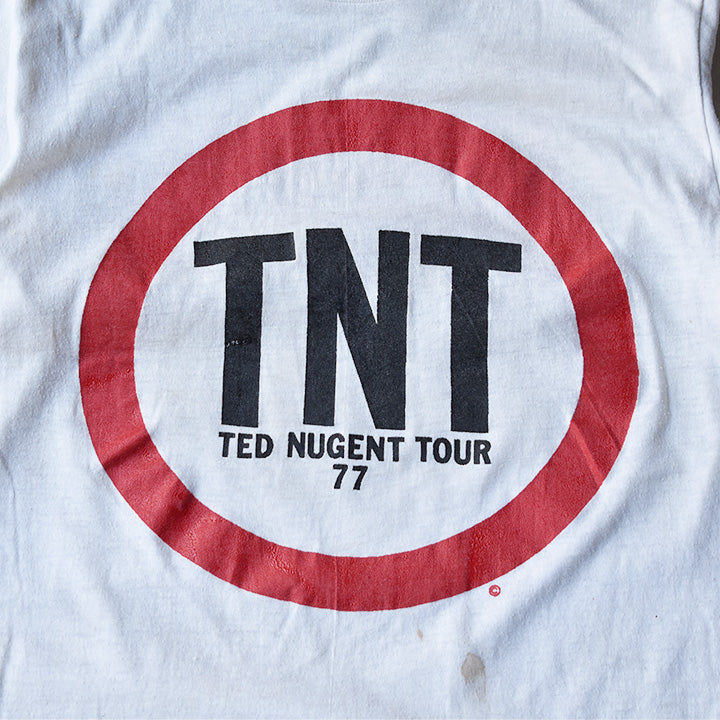 70's Ted Nugent "77 TNT TOUR" ロック Tシャツ 210818