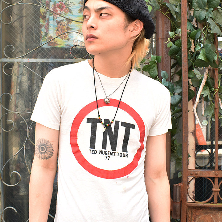 70's Ted Nugent "77 TNT TOUR" ロック Tシャツ 210818
