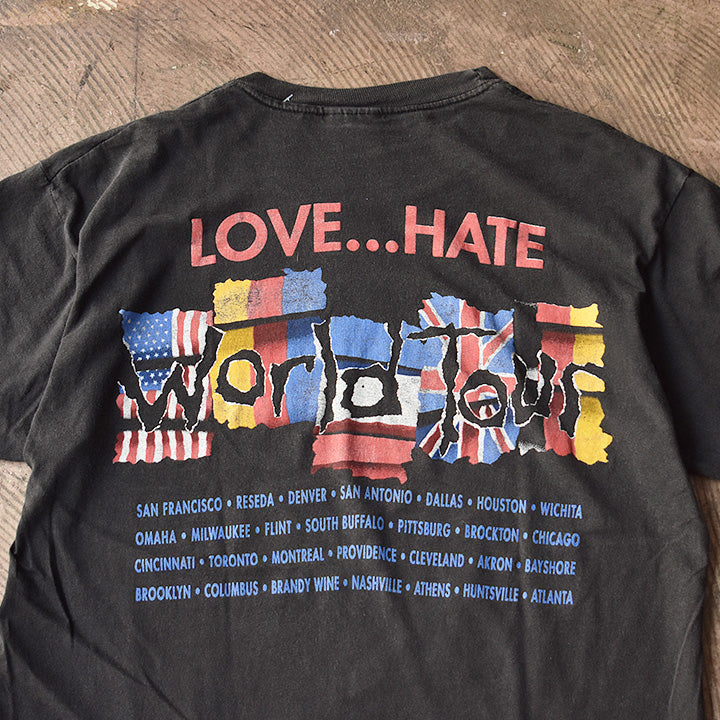 90's Sacred Reich "Love...Hate" ワールドツアー ロック Tシャツ 210818