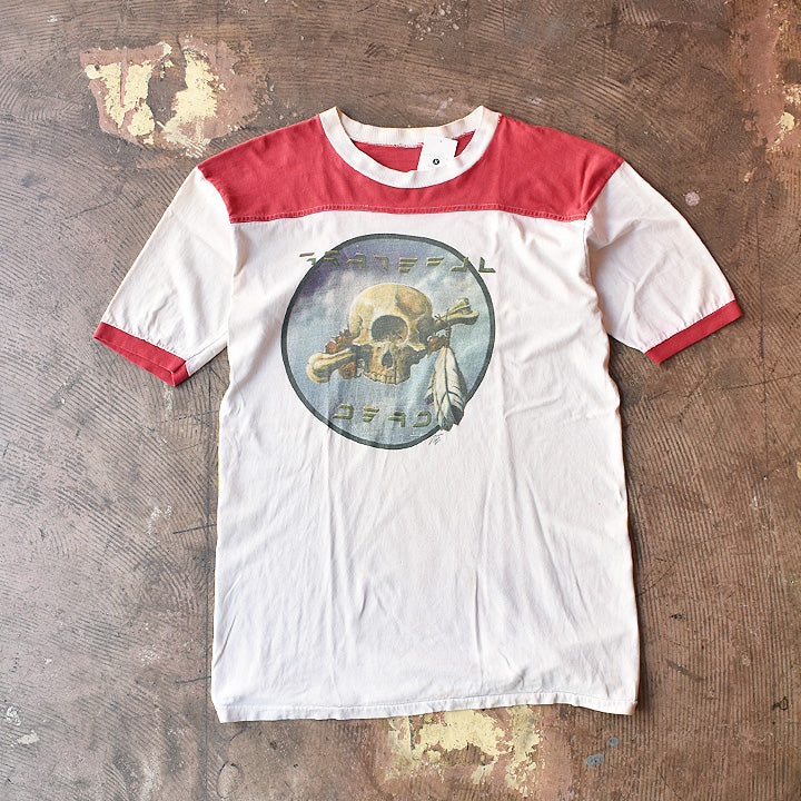70's Grateful Dead/グレイトフルデッド "Kelley Mouse Studios" スカル フットボールTシャツ コピーライト入り 210819
