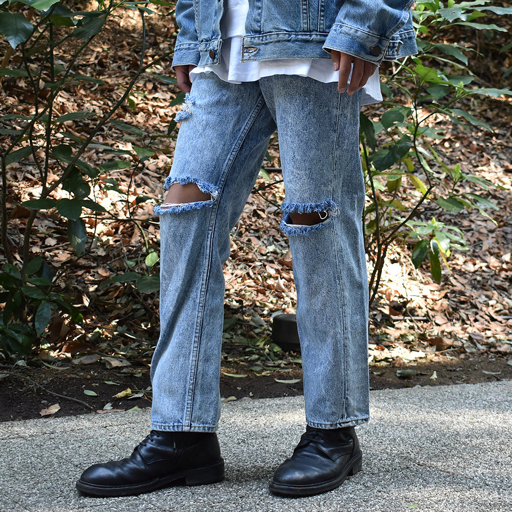 90’s Levi's 505-0216 ダメージ! ケミカルウォッシュデニムパンツ USA製 230317H