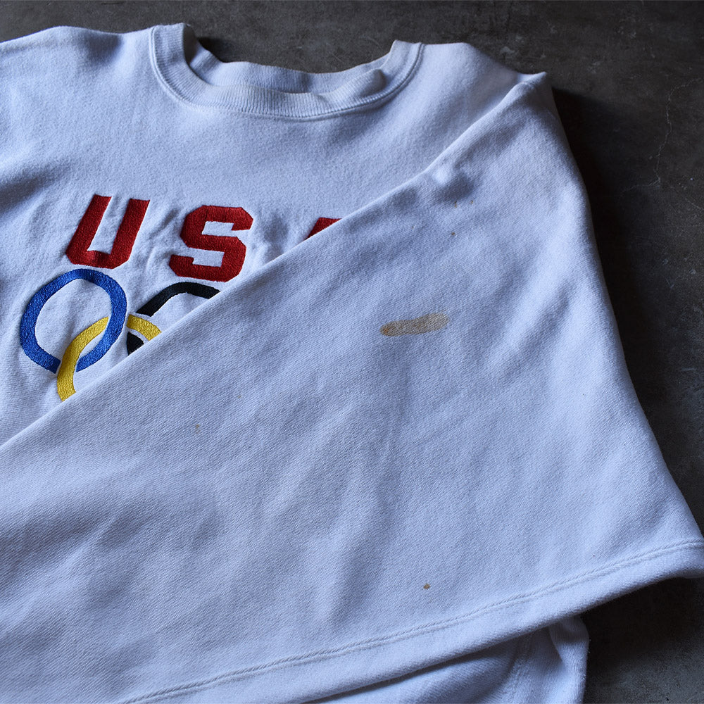 90’s Champion “USA OLYMPIC” 刺繍 RWスウェット USA製 221021