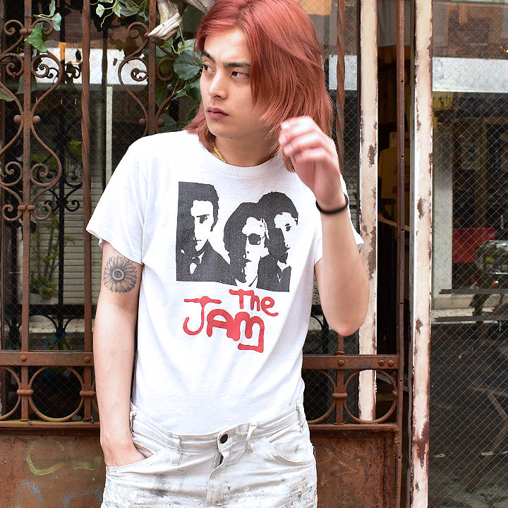 70's-80's The Jam 初期ロゴ ロック Tシャツ 210928H