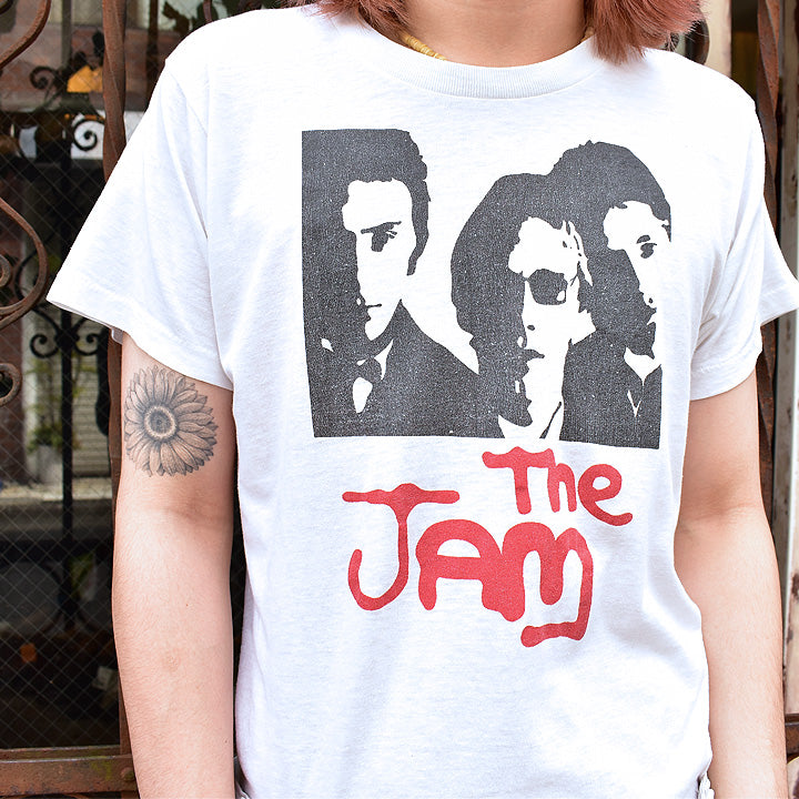 70's-80's The Jam 初期ロゴ ロック Tシャツ 210928H