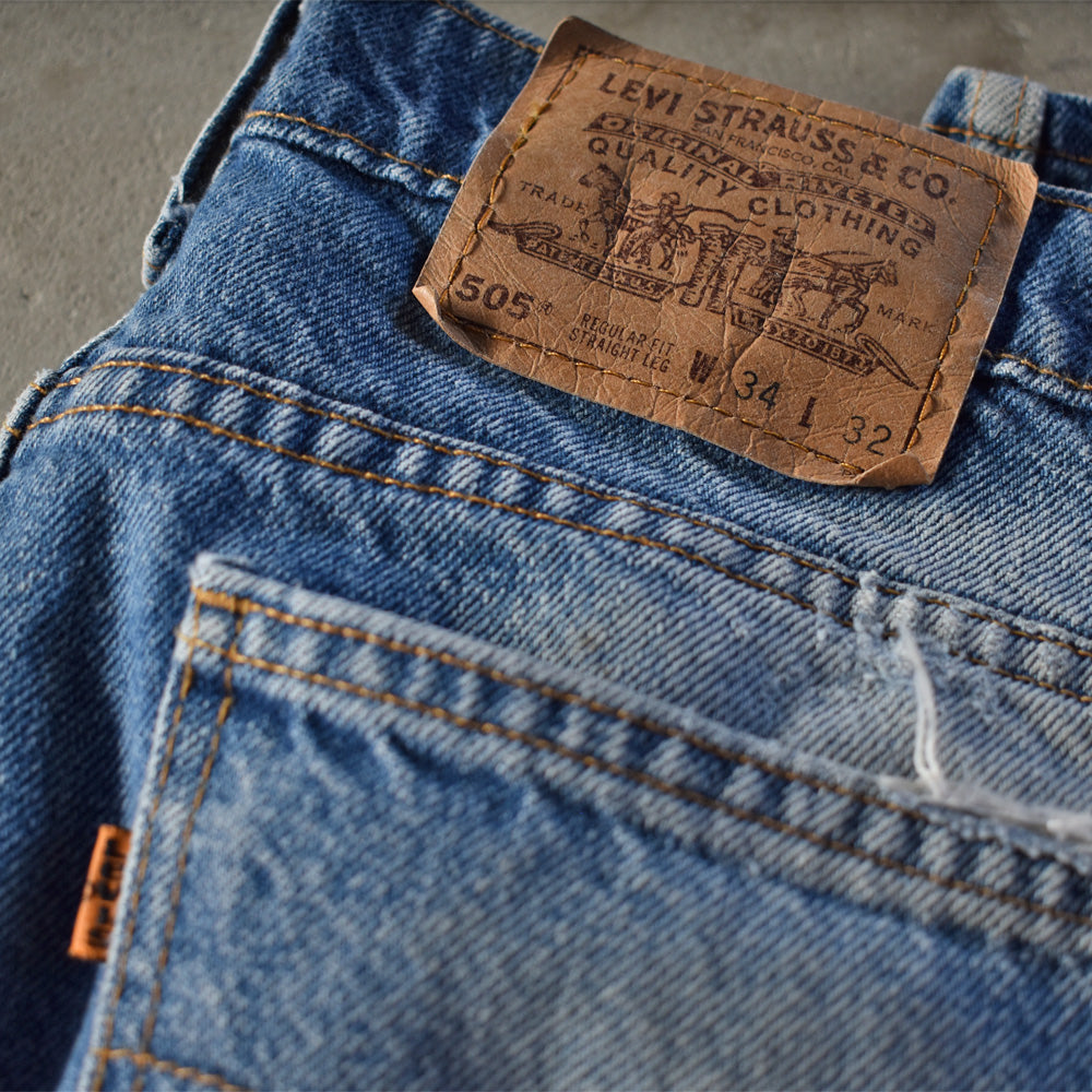 90’s Levi's 505 オレンジタブ! ストレート デニムパンツ 230122H
