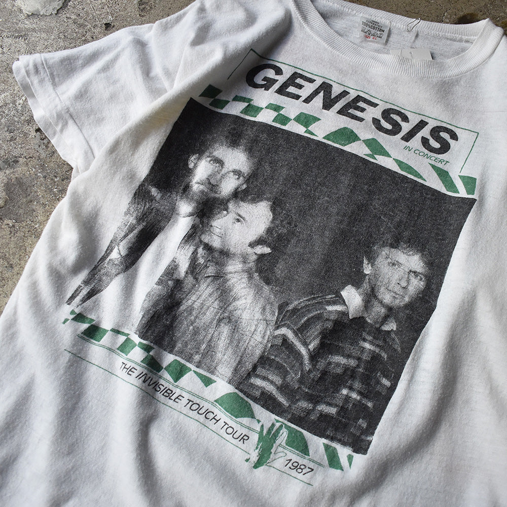 80's Genesis/ジェネシス "Invisible Touch" Tour with Paul Antony Young Tee イングランド製 221212HYY