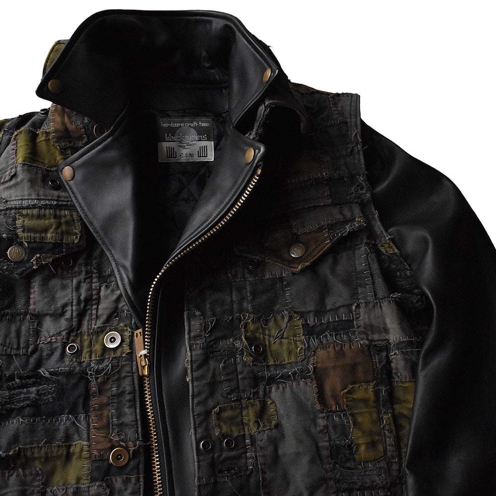 blackmeans "Boro" ツギハギ トラッカージャケット 945-77TJ354-1 230314H