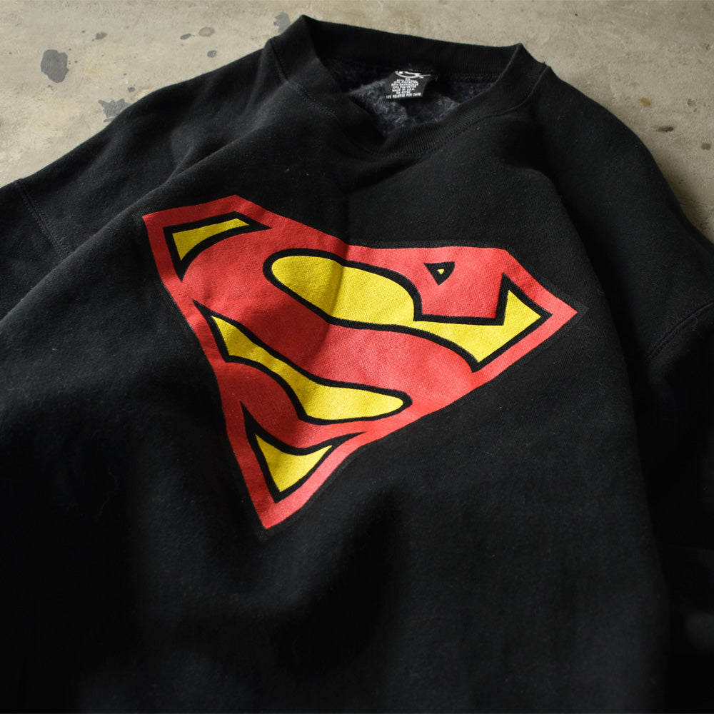 90's　Superman/スーパーマン logo スウェット　USA製　220929