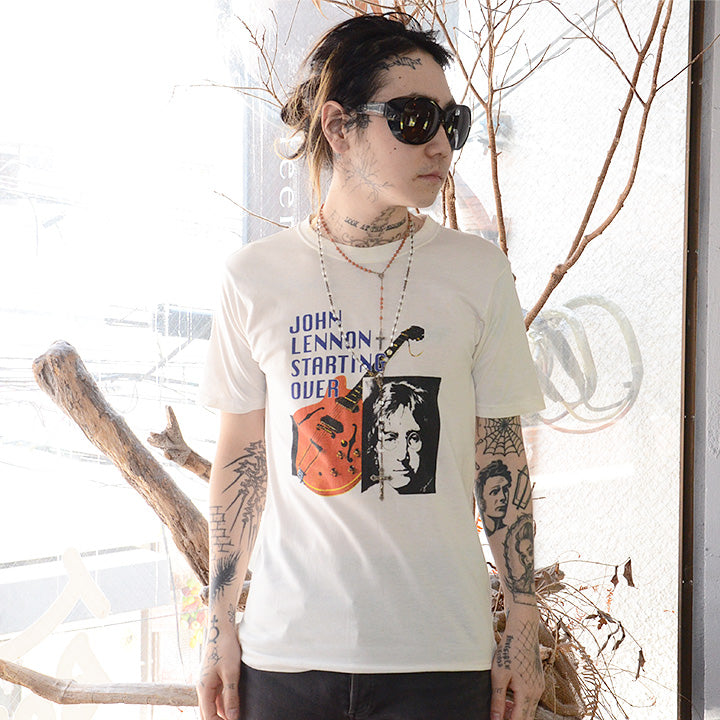 80's John Lennon/ジョン・レノン "STARTING OVER" Tシャツ