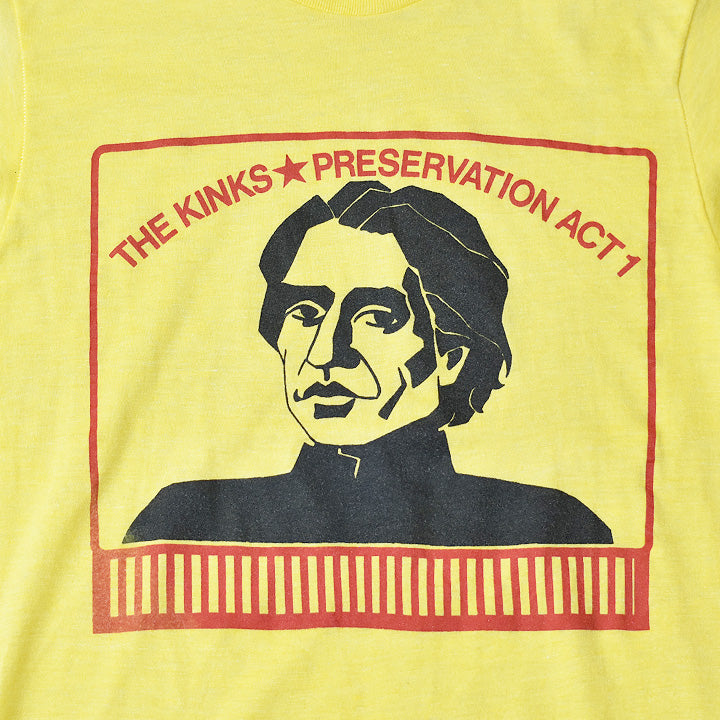 70's　The Kinks/ザ・キンクス　" Preservation"/プリザヴェイション第一幕　Ｔシャツ　